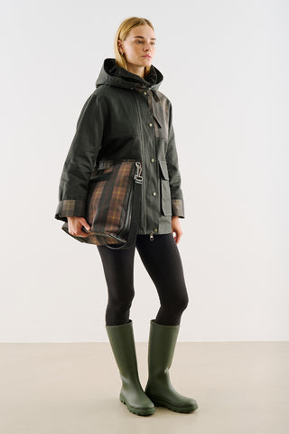 Checked London Oversized Tote Bag Black