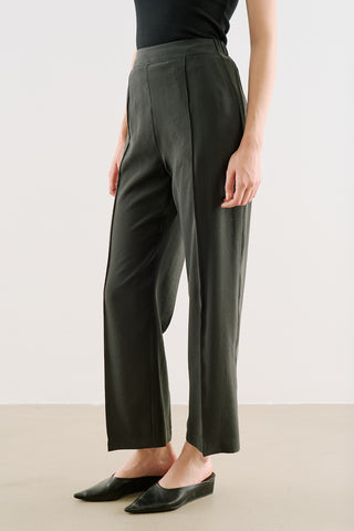 Relaxed Straight-Leg Trousers Anthracite