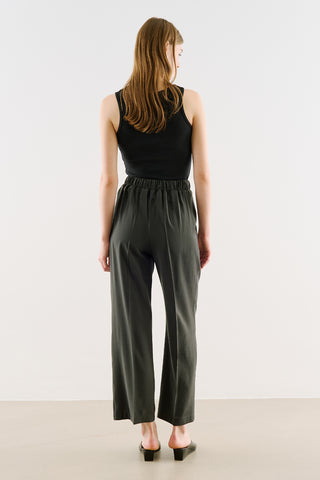 Relaxed Straight-Leg Trousers Anthracite