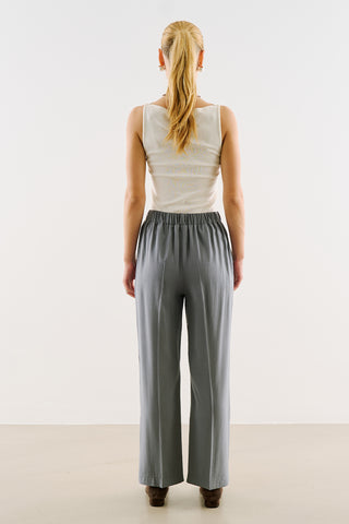 Relaxed Straight-Leg Trousers Indigo