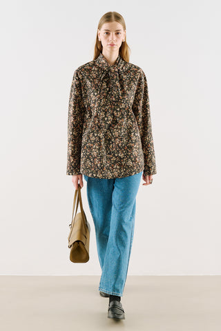 Printed Shirt With Tie-Neck Detail Ditsy
