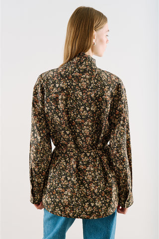 Printed Shirt With Tie-Neck Detail Ditsy