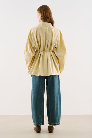 Celia Wide Sleeve Shirt Beige