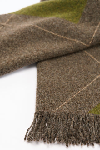 Diamond-Knit Scarf Mink