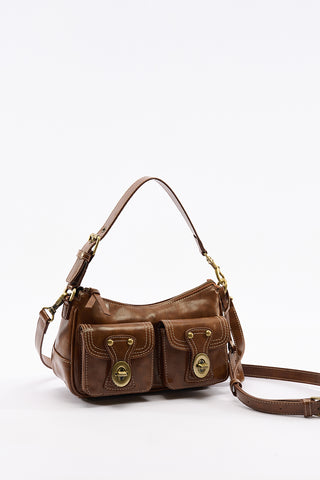 Twin-Buckle Mini Bag Camel