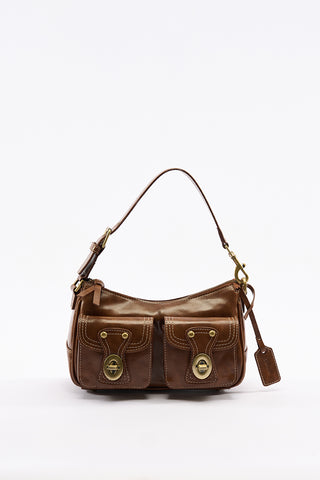 Twin-Buckle Mini Bag Camel