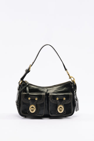 Twin-Buckle Mini Bag Black