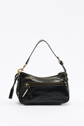 Twin-Buckle Mini Bag Black