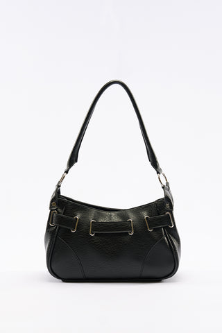 Freya Buckle Shoulder Bag Black
