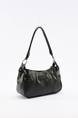 Freya Buckle Shoulder Bag Black