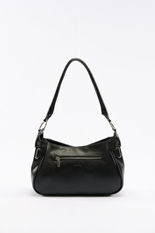 Freya Buckle Shoulder Bag Black