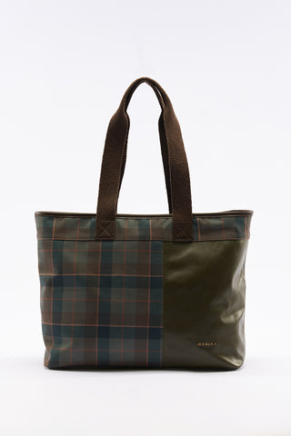 Checked Chelsea Tote Bag Khaki