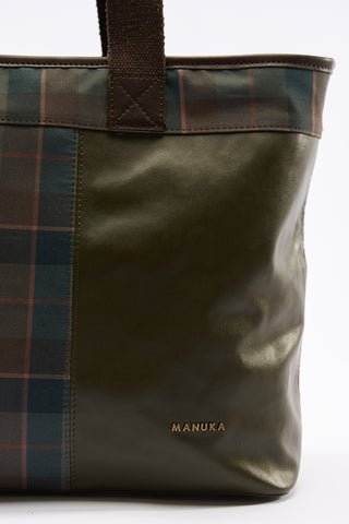 Checked Chelsea Tote Bag Khaki