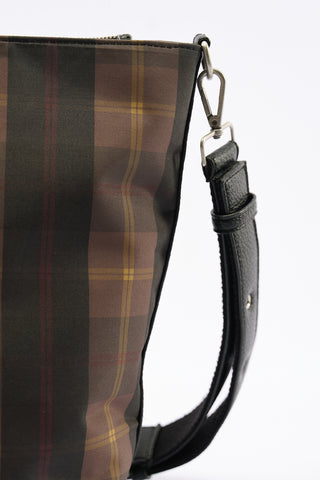 Checked London Oversized Tote Bag Black