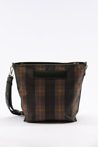 Checked London Oversized Tote Bag Black