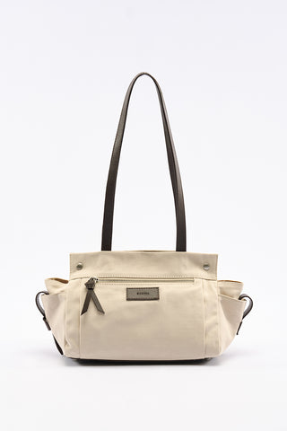London Medium Canvas Bag With Multiple Pockets Beige