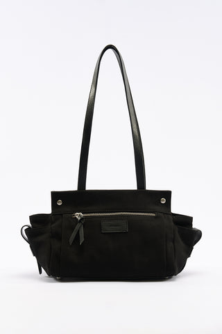 London Medium Canvas Bag With Multiple Pockets Black