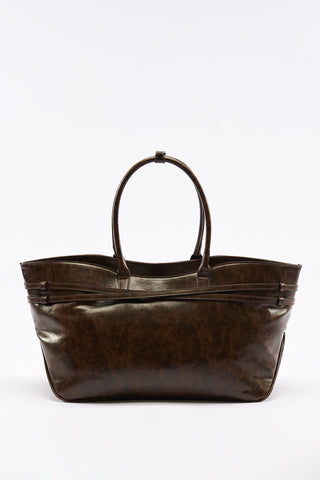 Watson Belted Tote Bag Brown
