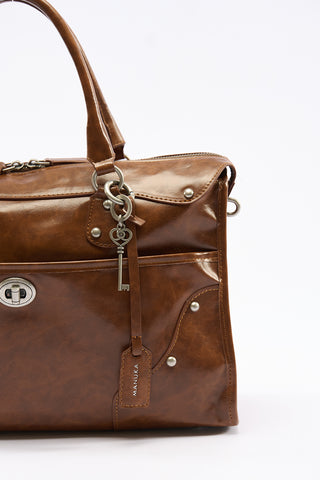Chelsea Large Buckle Bag Camel