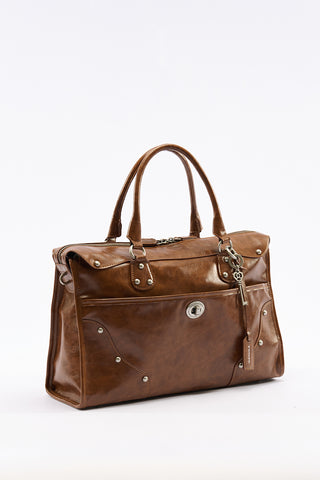 Chelsea Large Buckle Bag Camel