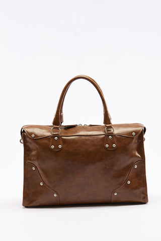 Chelsea Large Buckle Bag Camel