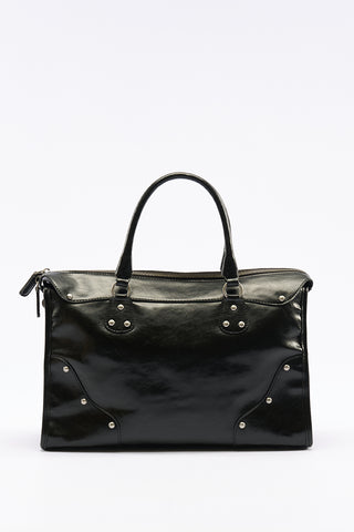 Chelsea Large Buckle Bag Black