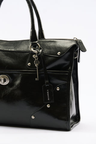 Chelsea Large Buckle Bag Black