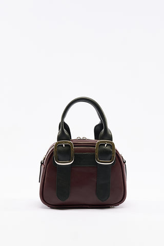 Tabby Medium Buckle Bag Burgundy