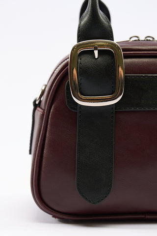 Tabby Medium Buckle Bag Burgundy