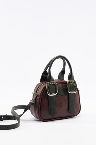 Tabby Medium Buckle Bag Burgundy