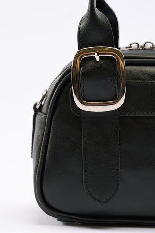 Tabby Medium Buckle Bag Black