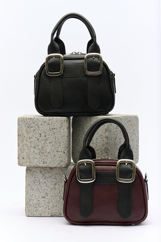 Tabby Medium Buckle Bag Burgundy
