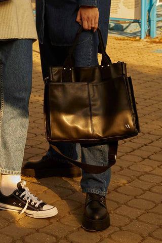 Everyday Leather Bag Black