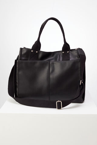 Everyday Faux Leather Bag Black