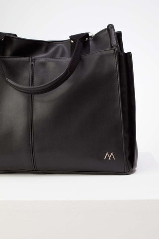 Everyday Faux Leather Bag Black