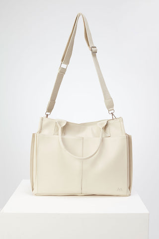 Everyday Faux Leather Bag Beige