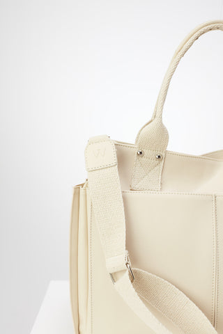 Everyday Faux Leather Bag Beige