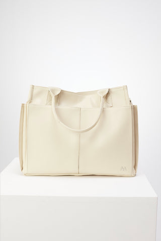 Everyday Faux Leather Bag Beige