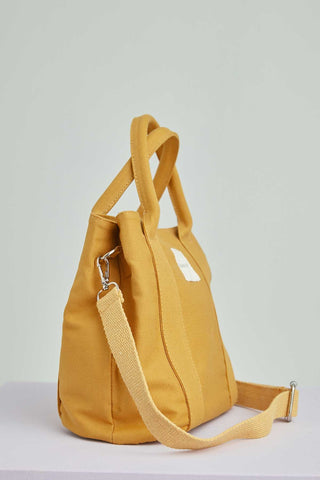 Two Compartment Tote Bag Mustard