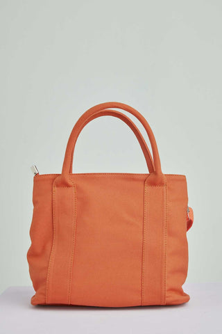 Two Compartment Tote Bag Orange