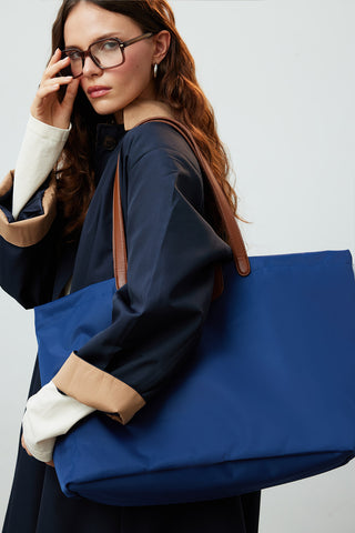 Mari Large Shopper Bag Navy Blue