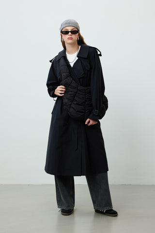 Copenhagen Oversize Trench Coat Black