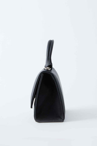 Textured Leather Bag Black