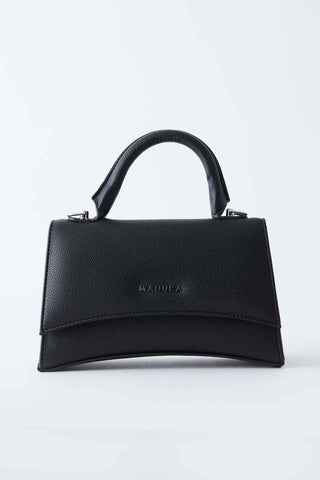 Textured Leather Bag Black