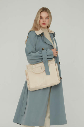 Everyday Faux Leather Bag Beige