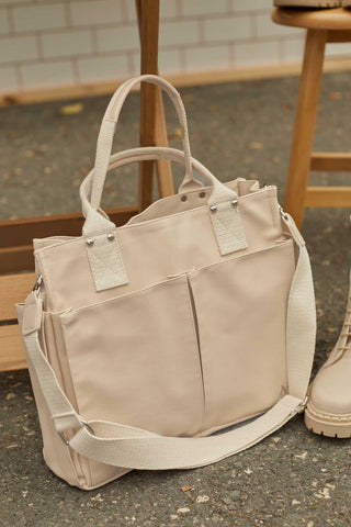 Everyday Faux Leather Bag Beige