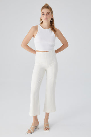 Flare Trousers Ecru