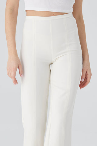 Flare Trousers Ecru