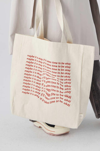 Printed Canvas Bag Maybe It Is Okay