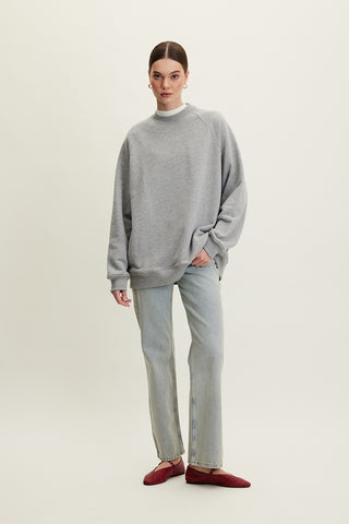 Oversized Basic Sweatshirt Grey